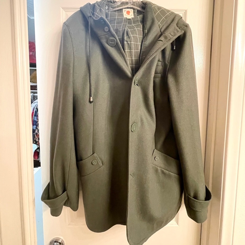 Never worn hunter green jacket.